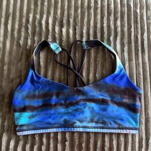 lululemon Free To Be Bra - Blue/Black/Turquoise